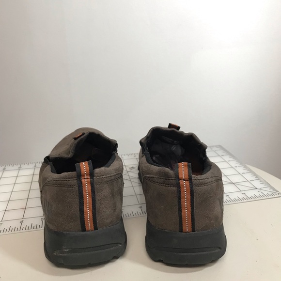 Men’s Brown Suede Like Loafers with Black Soles - Picture 3 of 11